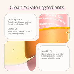 Strawberry Crème Nourishing Dry Body Oil